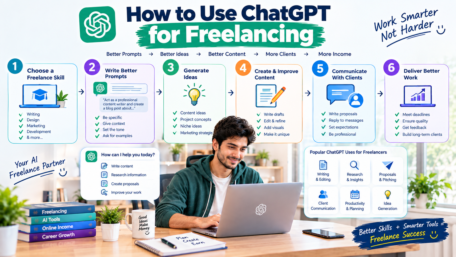 How to Use ChatGPT for Freelancing in 2026: Complete Beginner's Guide