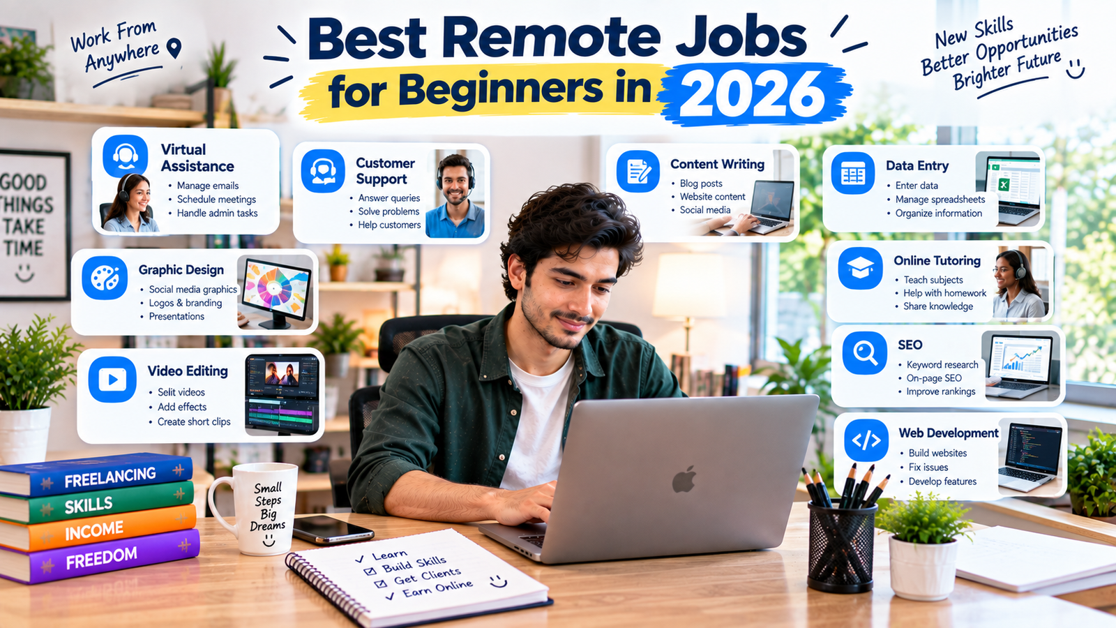 Best Remote Jobs for Beginners in 2026: 10 Jobs to Start From Home