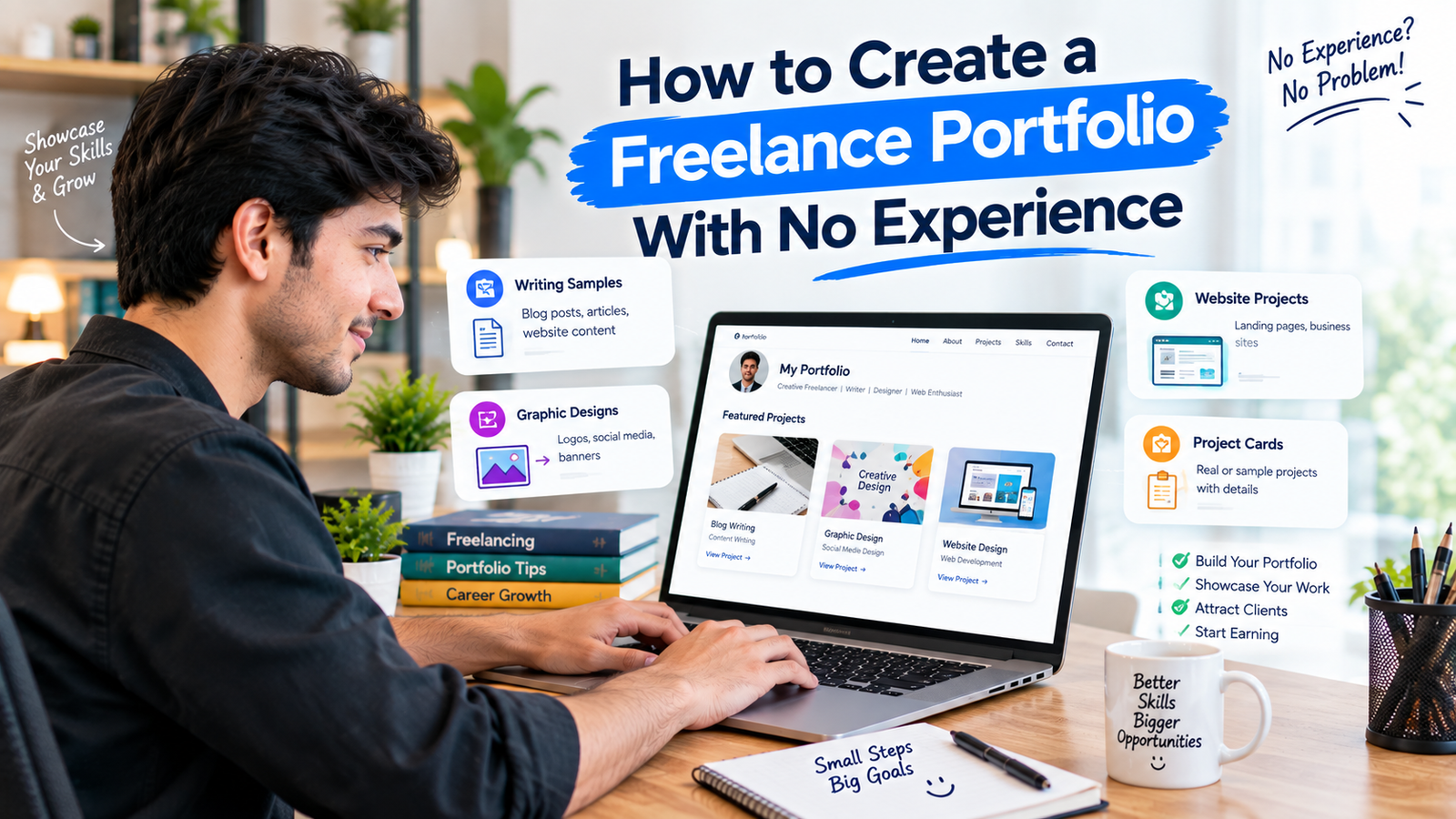 How to Create a Freelance Portfolio With No Experience: Complete Guide