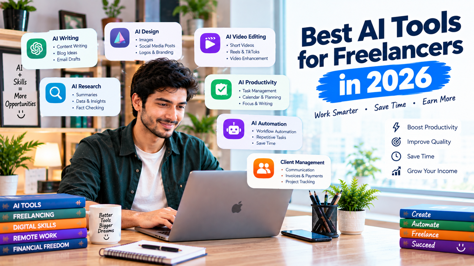Best AI Tools for Freelancers in 2026: 15 Tools to Work Smarter